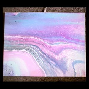 Acrylic pour painting 11x14